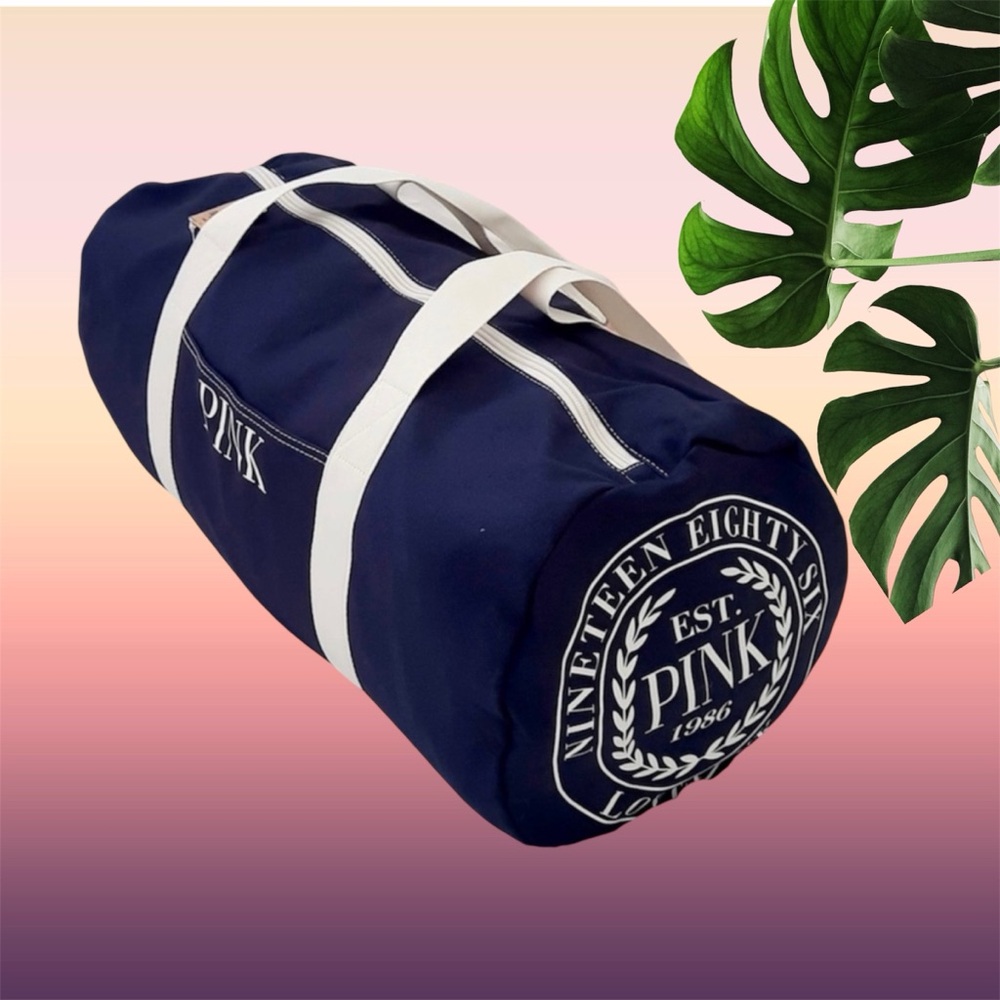 NEW VS PINK Weekender Duffle Gym Bag in Navy